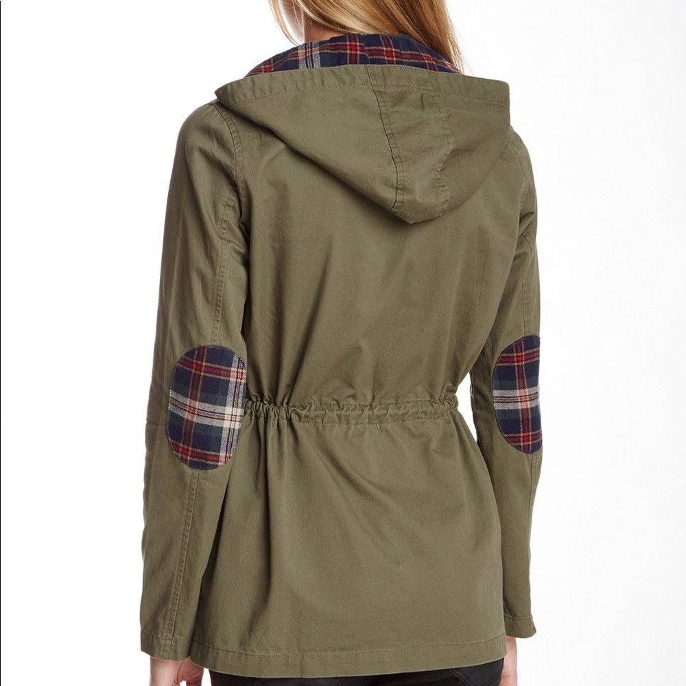 🍁 Blu Pepper Plaid Flannel Utility Jacket